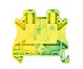 UT 2.5-PE Series Green/Yellow Earth Terminal Block, 0.14 ... 4mm², Single-Level, Screw, Pack of 10 pieces